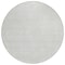 Homeroots 8' Silver And Gray Round Geometric Washable Indoor Outdoor Area Rug 594505 - alternate 7