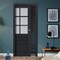 Sartodoors Slab Barn Door Panel Frosted Glass 24x84 Solid Core Modern Interior VEREGIO7339S-ANT-2484 - alternate 1