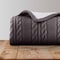 Lavish Home Cable Knit Throw Blanket 60x80 Soft & Cozy Blanket Throws with Cable Knit Pattern & Warm Sherpa 66-THROW80-C - alternate 4
