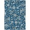 Homeroots 5' X 8' Navy Blue Ivory And Gray Floral Washable Indoor Outdoor Area Rug 597831 - alternate 7