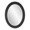 Homeroots 33" Black Ornate Oval Wood Framed Accent Mirror 384183 - alternate 8