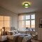 Jonathan Y Kalmar 12" Modern Minimalist Iron/Glass Dimmable Integrated LED Flush Mount, Green/Black JYL7153B - alternate 9