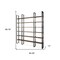 Homeroots Brown Iron and Solid Wood Six Tier Bookcase 392226 - alternate 8