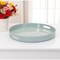 Homeroots 14" Pale Sage Mushrooms Round Serving Tray With Handles 634503 - alternate 1