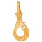 Mytee Products 5/16ft Self Locking Swivel Hook G80-4500 LBS WLL-Yellow Painted Forged Steel Swivel Lifting Hook SLH516-4500 - alternate 5