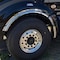 Ilc KENWORTH T880 YEAR 2016 STAINLESS STEEL FRONT SPLIT FENDER OUTER FENDERETTE W STANDARD HOOD KW T880 2016 SS FRONT SPLIT FENDER OUTER FENDERETT - alternate 1