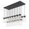 Z-Lite Fontaine 23 Light Linear Chandelier, Matte Black, 54.5 In W 7002P5-23L-MB - alternate 6