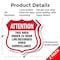 Signmission 24 Hour Surveillance Shield Sign Attenti, 6 inch X 6 inch, Plastic Sign, 2PK SHI-P-2PACK-6-352 - alternate 5