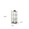 Homeroots 23" Gold Distressed Geometric Metal And Glass Tabletop Lantern Candle Holder 609337 - alternate 4