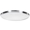 Service Ideas Modern Edge Round Serving Tray, 14in diamater, Brushed Stainless TRME14RI - alternate 2