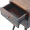 Homeroots 22" Brown Solid Wood Square Two Drawer Nightstand 651793 - alternate 7