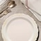 Smarty Had A Party 10" Ivory with Gold Vintage Rim Round Disposable Plastic Dinner Plates (120 Plates), 120PK 860IVG-CASE - alternate 11