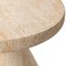 Leisuremod Dune 17 in Round Fiberstone Side Table, Pedestal Base, Weatherproof, Fully Assembled DST17TR - alternate 5