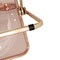 Leisuremod Lawrence Acrylic Folding Chair with Gold Metal Frame, Rose Pink, 2PK LFG19PK2 - alternate 6