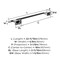 Amerock Esquire Polished Nickel/Black Bronze Contemporary 18 in 457 mm Towel Bar BH26614PNBBR - alternate 4