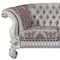 Homeroots 76in Ivory And Off White Velvet Loveseat and Toss Pillows 515715 - alternate 3