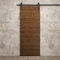 Sartodoors Modern Barn Door 18 x 96 inches, Ego 5000 Cognac Oak Veneer, 6.6FT Rail Track Heavy Hardware Set ,  EGO5000BD-B-DKO-1896 - alternate 5