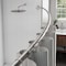 Zenith Zenna Home Curved 60'' To 72'' Adjustable Fixed Shower Rod in Brushed Nickel 35603BN06 - alternate 5