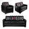 Dreamseat Silver Loveseat with AEW Swerve Strickland Whose House Logo XZ7759003LSCDBK-PSAEW0016 - alternate 6