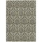 Homeroots 9' X 12' Taupe And Beige Damask Washable Indoor Outdoor Area Rug 563896 - alternate 7