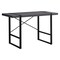 Homeroots 49" Gray and Black Computer Desk 355720 - alternate 1