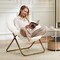 Simple Deluxe Saucer Chair, Round Foldable Reading Chairs, x-Large Size Cozy Papasan Chair, Comfy Furry Padded Mo 3A88CHAIRYL38WHT01 - alternate 5
