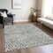 Homeroots 10' X 14' Gray And Ivory Abstract Washable Indoor Outdoor Area Rug 598973 - alternate 6