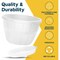 Lifemaster 10-Inch Whiskey Barrel Planters, Durable Plastic Pots with Drainage and Saucer, 25PK LMPBP25WHE - alternate 4