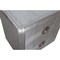 Homeroots 24" Silver Two Drawer Nightstand 488768 - alternate 5