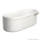 Axor Suite Tubs Round with Pop-Up Drain, 74 1/8" in Brushed Nickel 42005820 - alternate 1