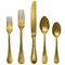 Mepra Epoque Pewter Gold Flatware  Set - 5 Pcs. 106822005PO - alternate 1