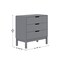 Flash Furniture Dallas Wooden 3-Drawer Dresser for Bedroom, Chest of Drawers for Kids in Gray MG-9007-1-3C-GY-GG - alternate 9