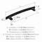 Amerock Willow 6-5/16 inch (160mm) Center-to-Center Matte Black Cabinet Pull, 10PK 10VMP37312MB - alternate 3