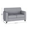 Flash Furniture Living Room Set, 29" x 32-1/4" to 32-1/2", Upholstery Color: Gray BT-827-SET-GY-GG - alternate 8