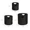 Happimess Avery Bohemian Cottage Handwoven Hyacinth Cylinder Nesting Baskets with Handles, Black, Set of 3 BSK2011C-3SET - alternate 6