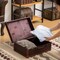 Vintiquewise Vintiquewise Vintage-Style Wooden Display Suitcase Box with Faux Leather Trim & Brass Hardware QI003235 - alternate 5