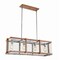 Jonathan Y Gaines 34.5" Linear 4-Light Adjustable Iron Rustic Industrial LED Pendant, Brown/Silver JYL7519A - alternate 12