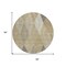 Homeroots 8' Wheat Taupe And Ivory Round Argyle Washable Indoor Outdoor Area Rug 613743 - alternate 8