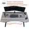 Motionwise Adjustable Desk Adjustable Desk, 30" D X 28" to 48" H, 60" W X Medium Density Fiberboard, Gray SDD60G - alternate 6