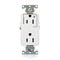 Leviton DPl Dup Rec 15A 125V 1MCtrl Self-Gr Wht 16252-1PW - alternate 1