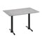 Flash Furniture 48" x 30" Tabletop, Gray Faux Concrete, Seamless Surface Technology, 5x22 Black Table Height T-Bases ST-REC3048-CMGY-T0522-GG - alternate 1