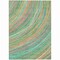 Homeroots 9' X 12' Teal Blue Pink And Peach Abstract Washable Indoor Outdoor Area Rug 631255 - alternate 7