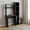 Homeroots 40" Black Wood Writing Desk and Bookshelf Set 535148 - alternate 4