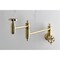 Kingston Brass Wall Mount Pot Filler Faucet, Brushed Brass KS3107RX - alternate 5