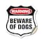 Signmission Dog Warning Shield Sign Beware Of Dogs, 18 Inch X 18 Inch, Vinyl Decal SHI-D-18-376 - alternate 1