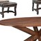 Homeroots Seven Piece Brown Solid Wood Dining Set with Six Chairs 636240 - alternate 7