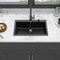 Wrightmaster 33 in. Drop-In 2-Hole Single Bowl Granite Composite Kitchen Sink with Accessories ZOR-P178359 - alternate 7