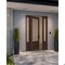 Doornmore G7501, 65.25" x 98" ( 36" Door + 2x12" Side) Left Hand, Mahogany 3/4 Lite Exterior Door G7501-SW-3696-G7501-SL_1-2_LI - alternate 1