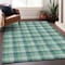Homeroots 10' X 14' Blue And Green Plaid Washable Indoor Outdoor Area Rug 601439 - alternate 8