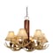 Vaxcel Lodge 6L Chandelier Noachian Stone CH33006NS - alternate 1